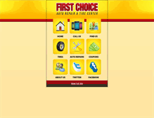 Tablet Screenshot of firstchoicetire.com